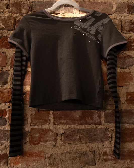 Gotter Gallery striped sleeve shirt