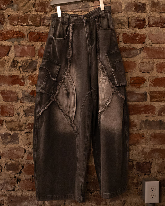 Gagavouge wide leg denim pants